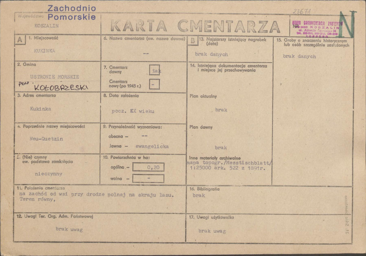 Karta cmentarza, skan nr 1