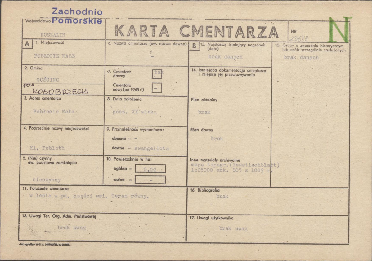 Karta cmentarza, skan nr 1