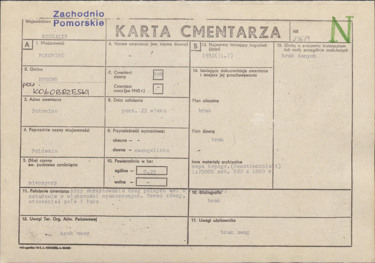 Karta cmentarza, skan nr 1