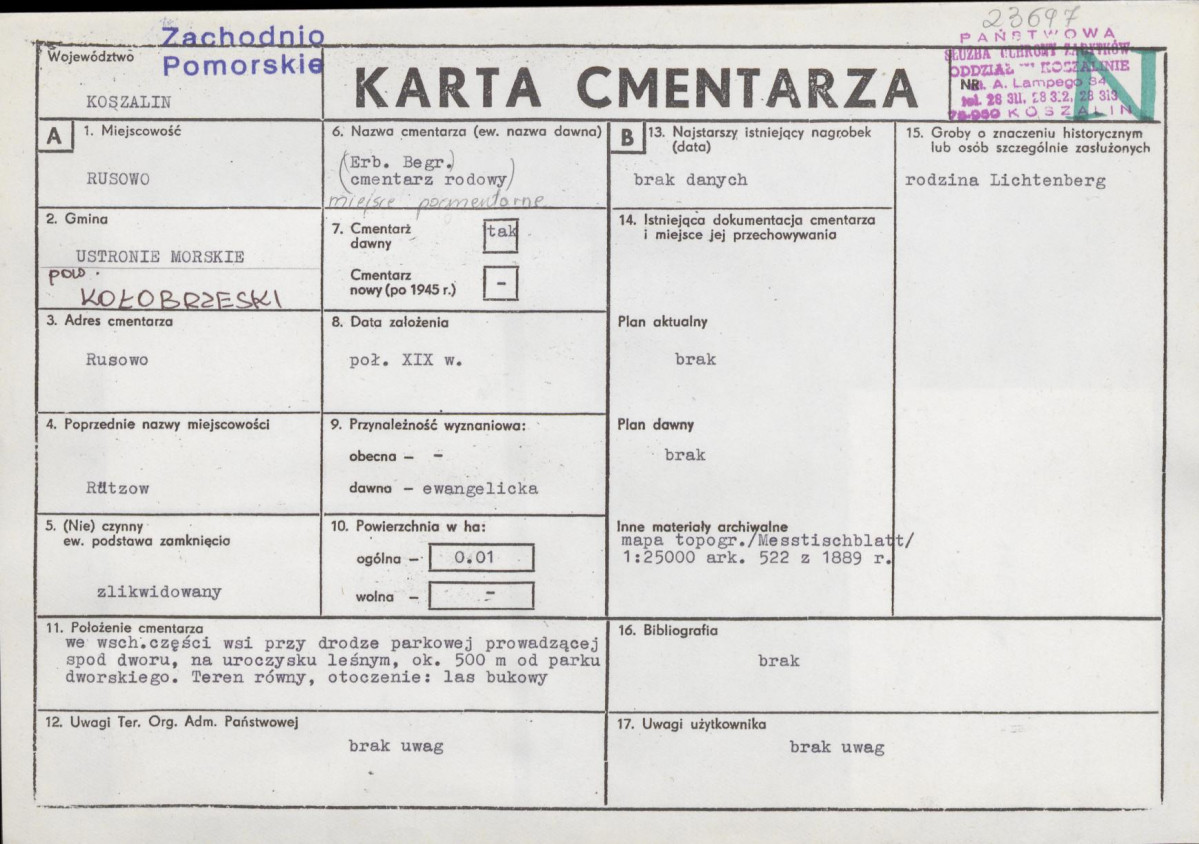 Karta cmentarza, skan nr 1