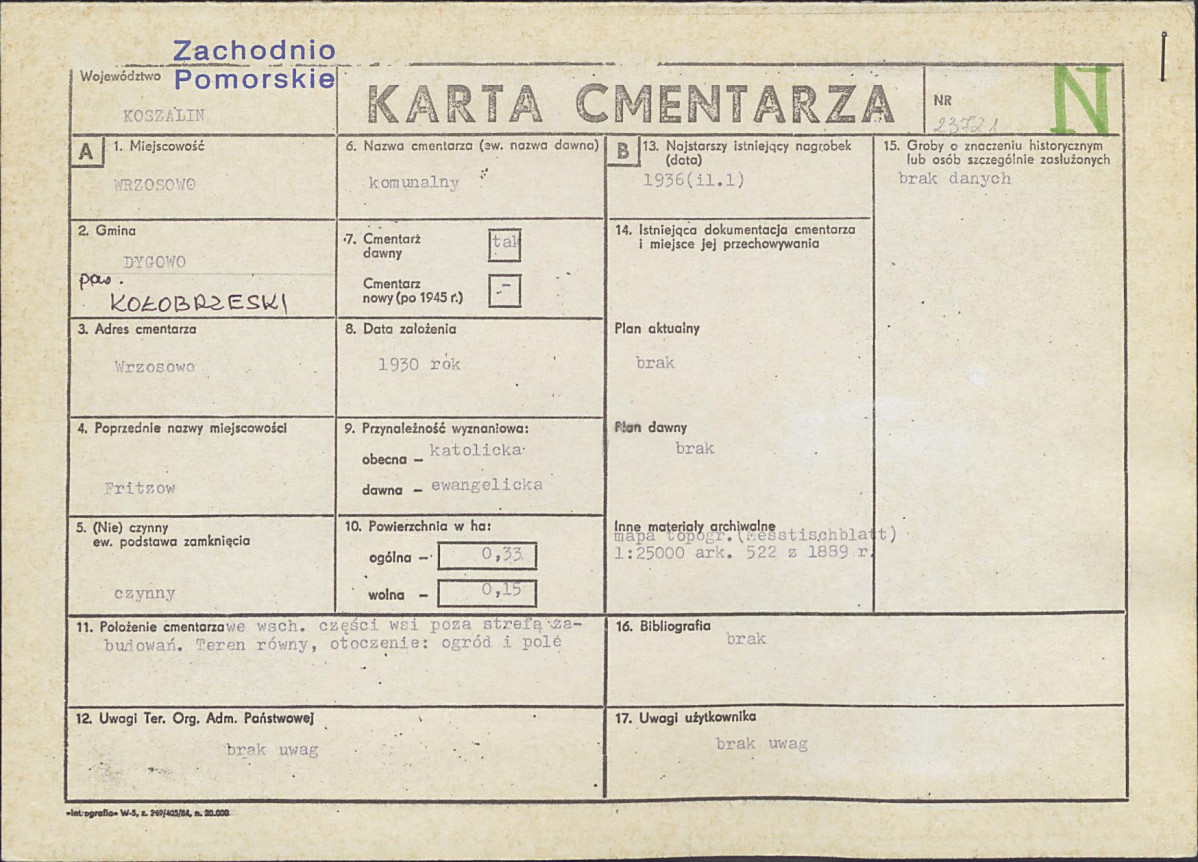 Karta cmentarza, skan nr 1