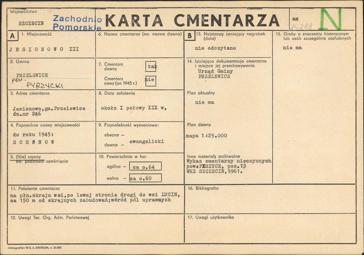 Karta cmentarza, skan nr 1