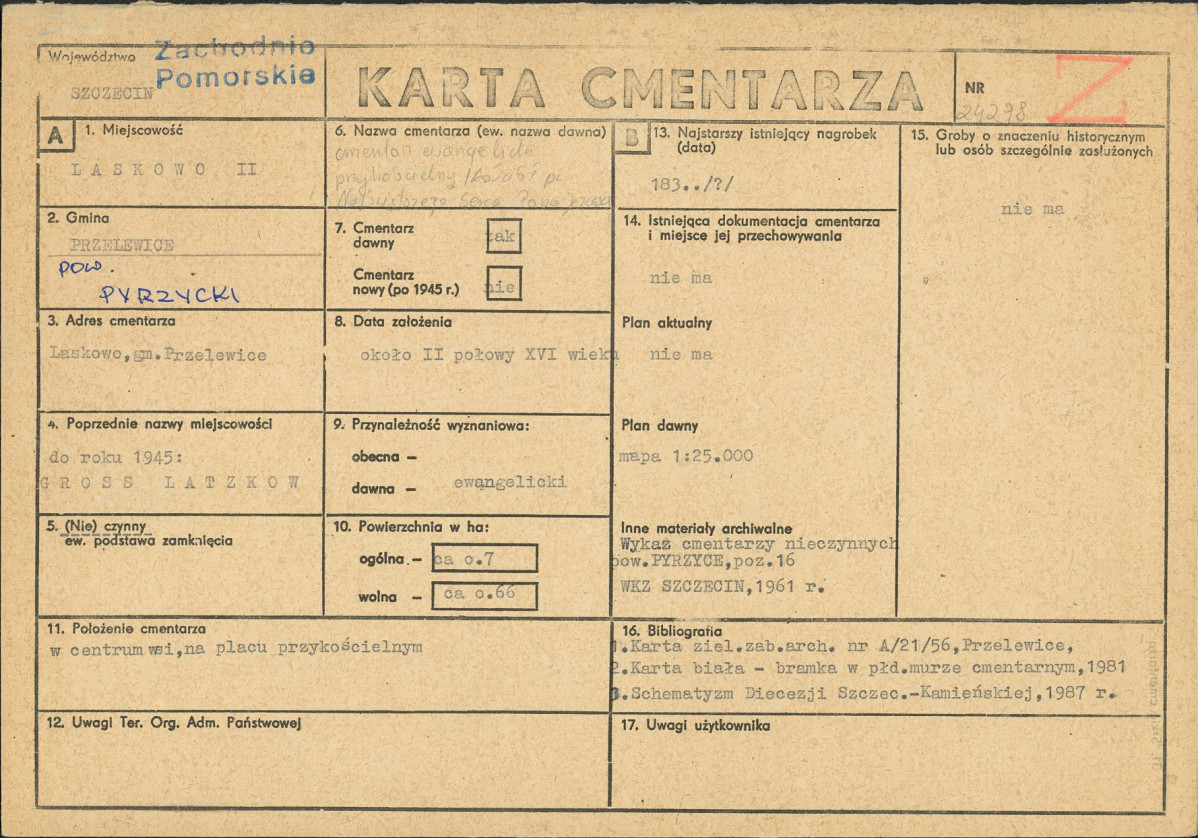 Karta cmentarza, skan nr 1