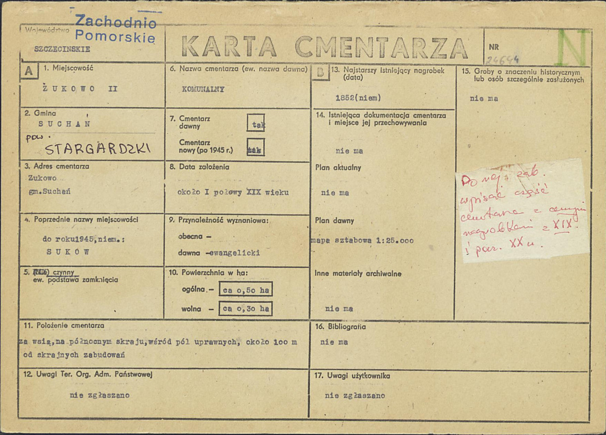 Karta cmentarza, skan nr 1