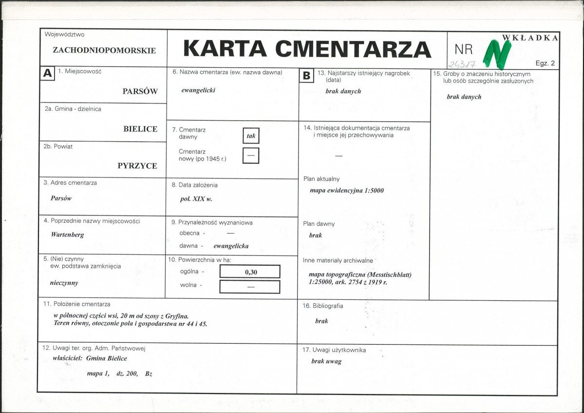 Karta cmentarza, skan nr 1