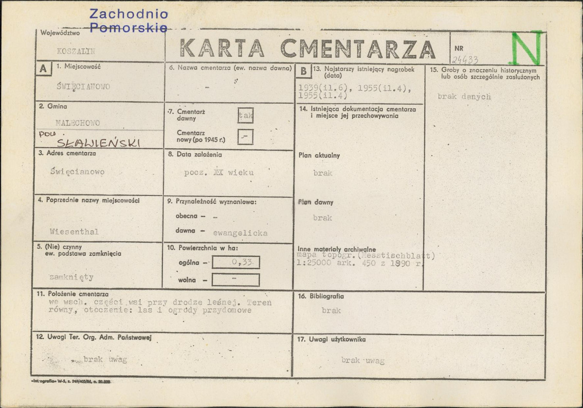 Karta cmentarza, skan nr 1
