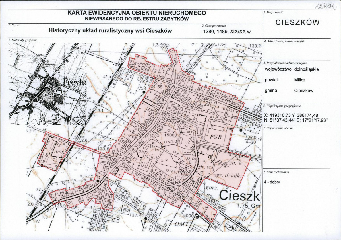 KEZN - Karta obiektu niewpisanego do rejestru, skan nr 1