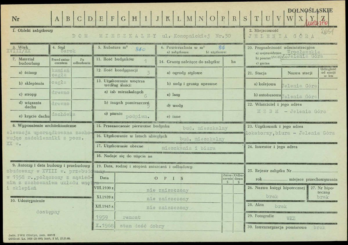 Karta zielona, skan nr 1