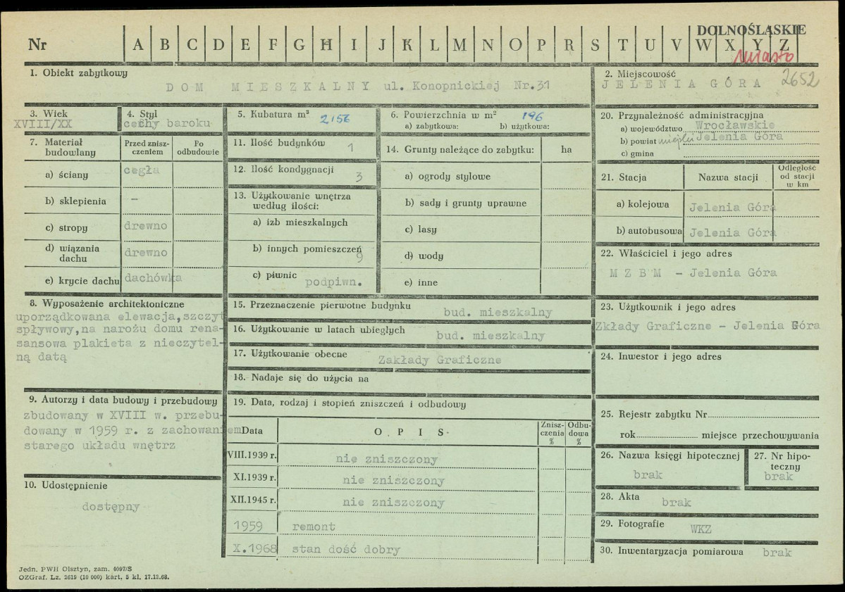 Karta zielona, skan nr 1