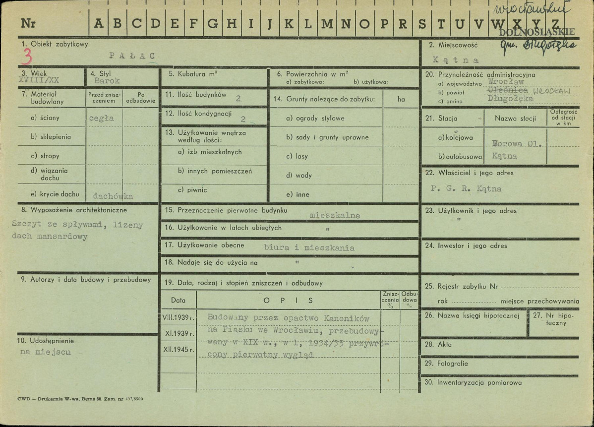 KZ - Karta zielona, skan nr 1