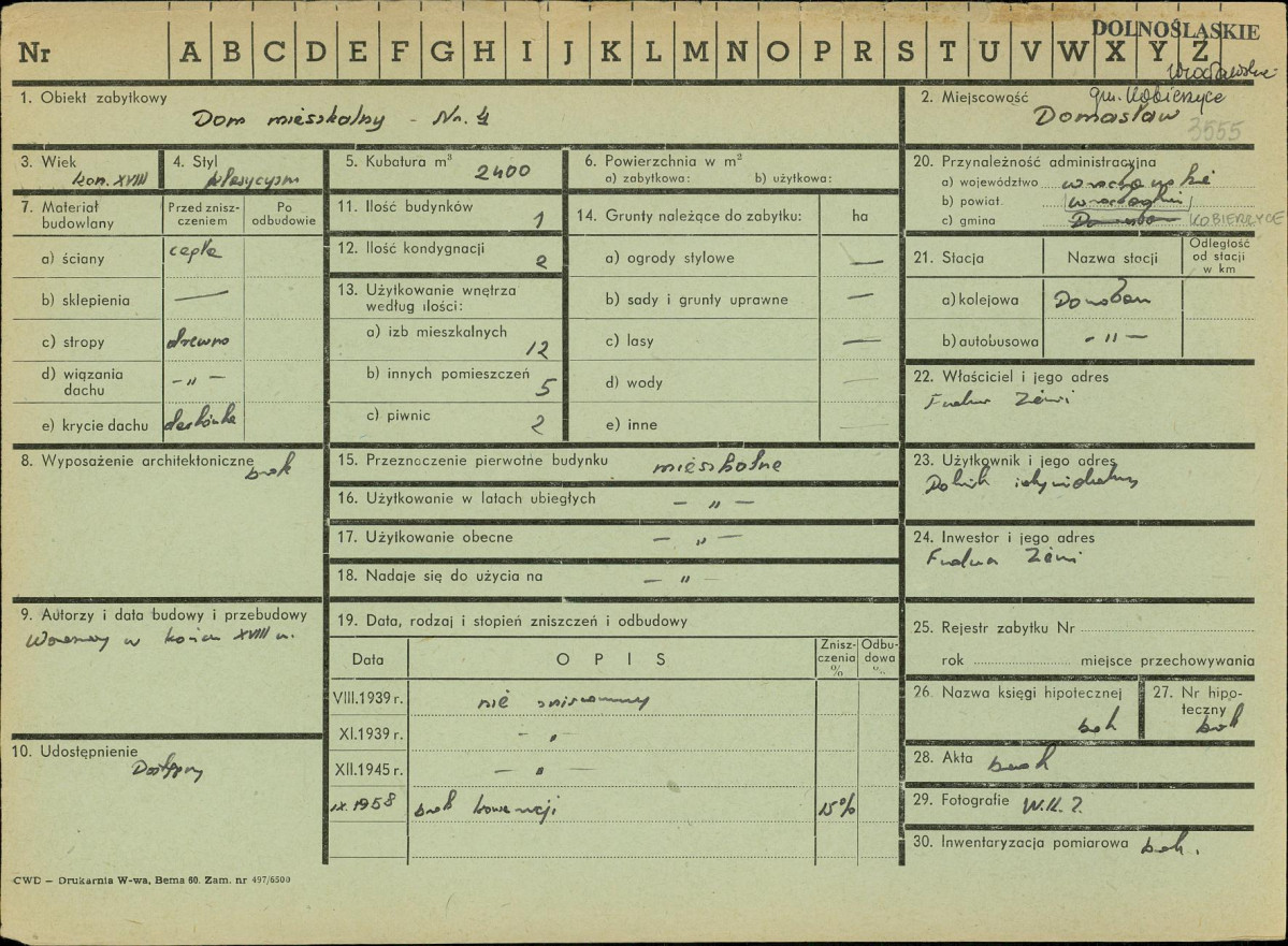 KZ - Karta zielona, skan nr 1
