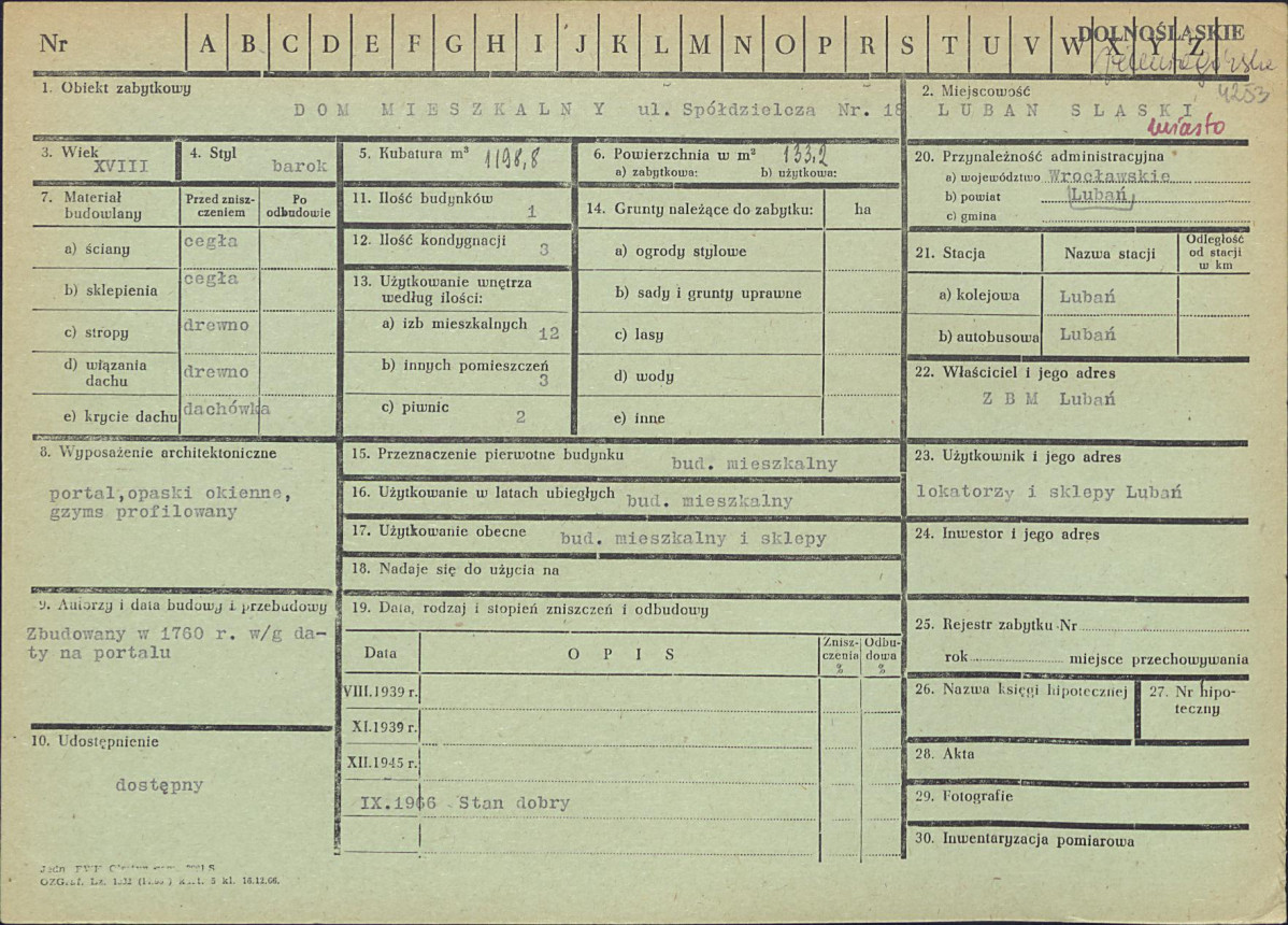 KZ - Karta zielona, skan nr 1