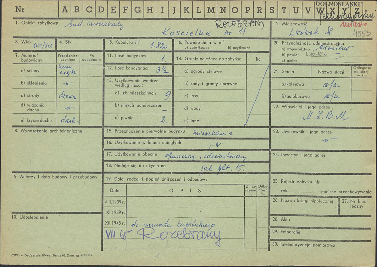 Karta zielona, skan nr 1