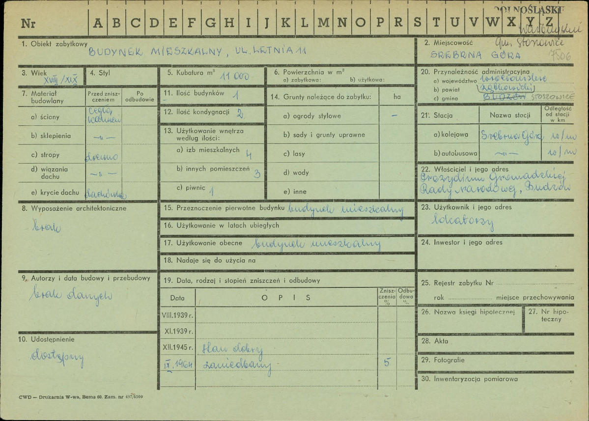 KZ - Karta zielona, skan nr 1