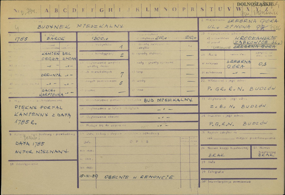 KZ - Karta zielona, skan nr 1