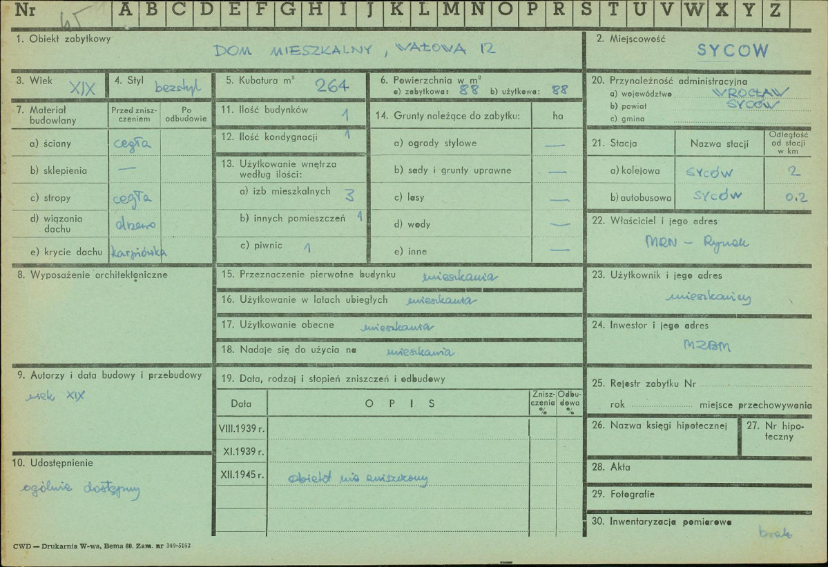 Karta zielona, skan nr 1