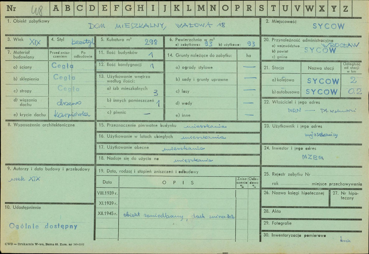 Karta zielona, skan nr 1