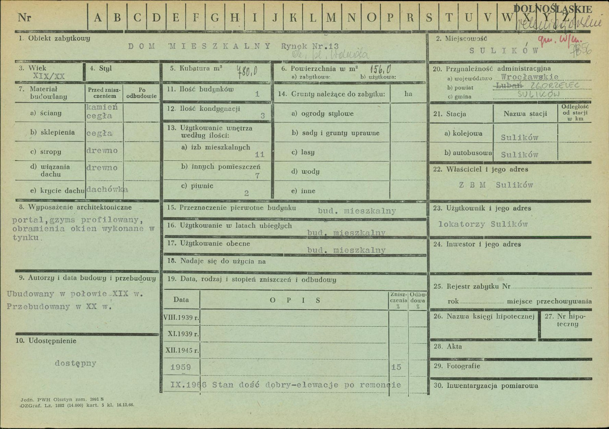 KZ - Karta zielona, skan nr 1