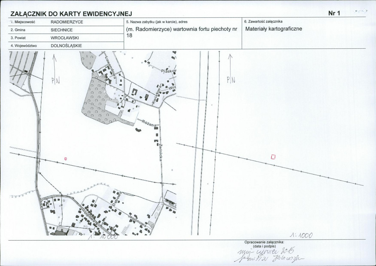KEZN - Karta obiektu niewpisanego do rejestru, skan nr 3