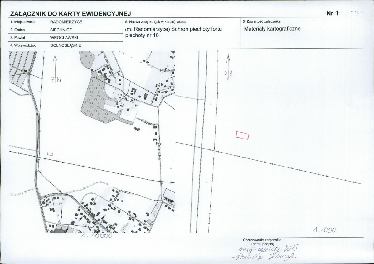 KEZN - Karta obiektu niewpisanego do rejestru, skan nr 3
