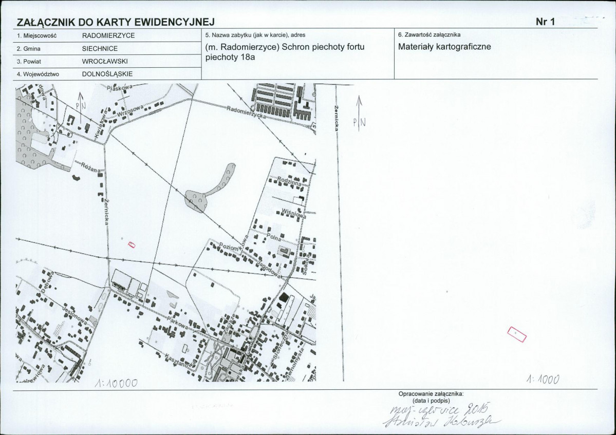 KEZN - Karta obiektu niewpisanego do rejestru, skan nr 3