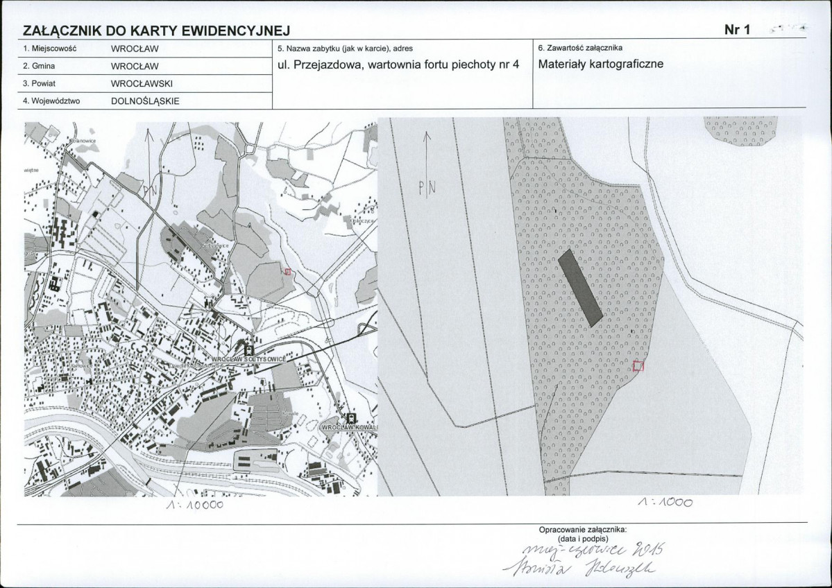 Karta obiektu niewpisanego do rejestru, skan nr 3