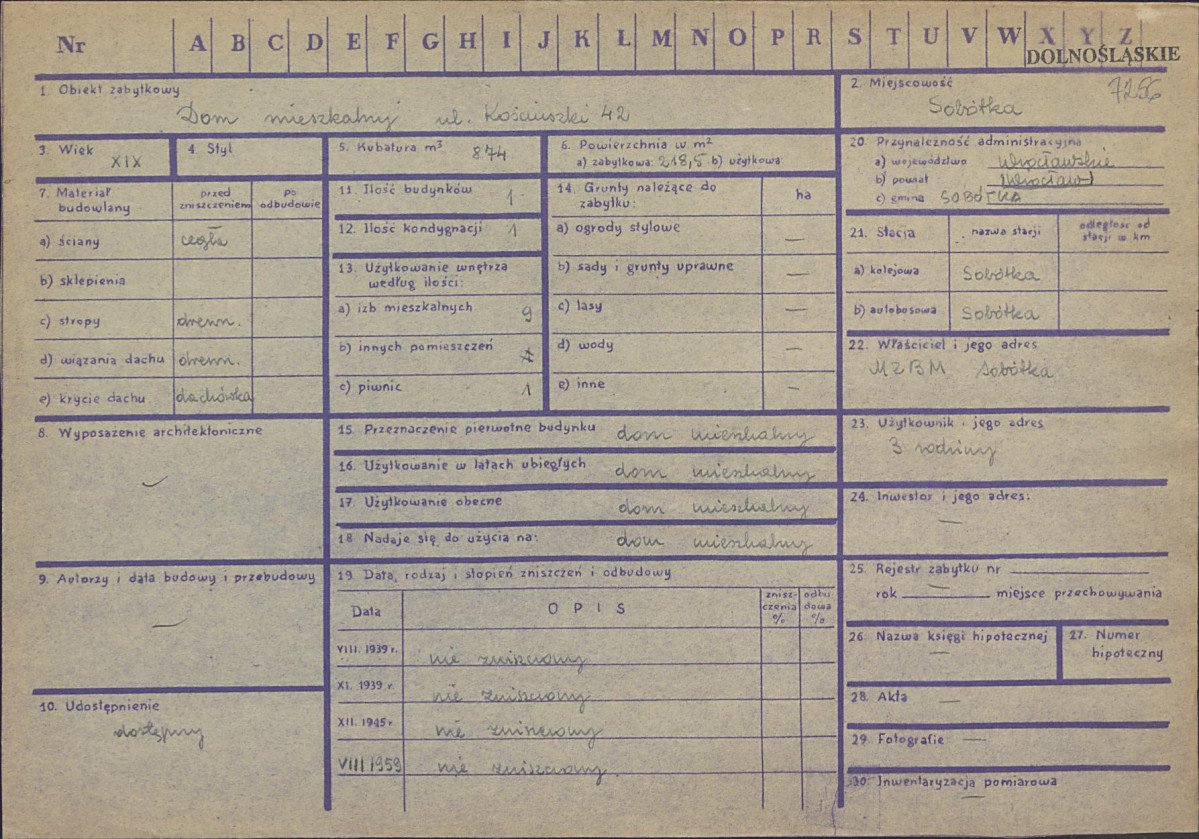 KZ - Karta zielona, skan nr 1