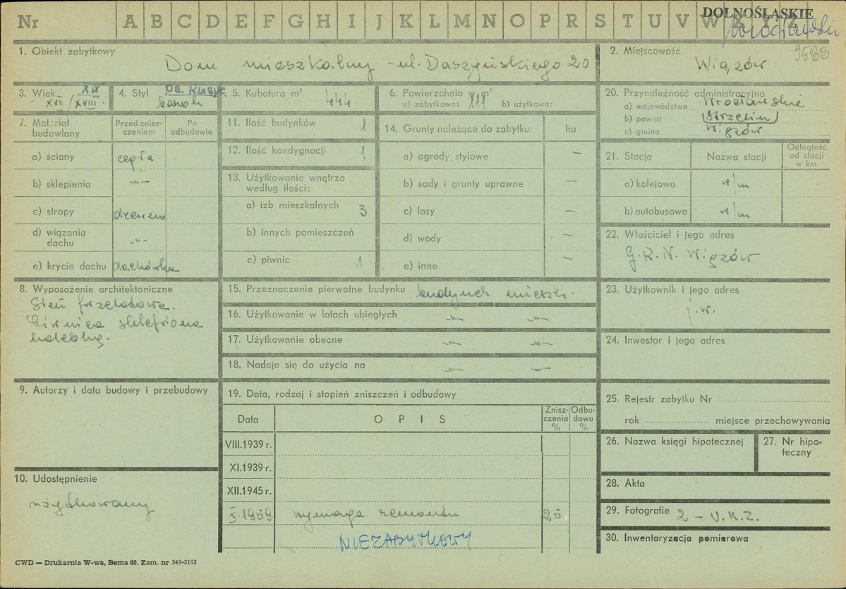 KZ - Karta zielona, skan nr 1