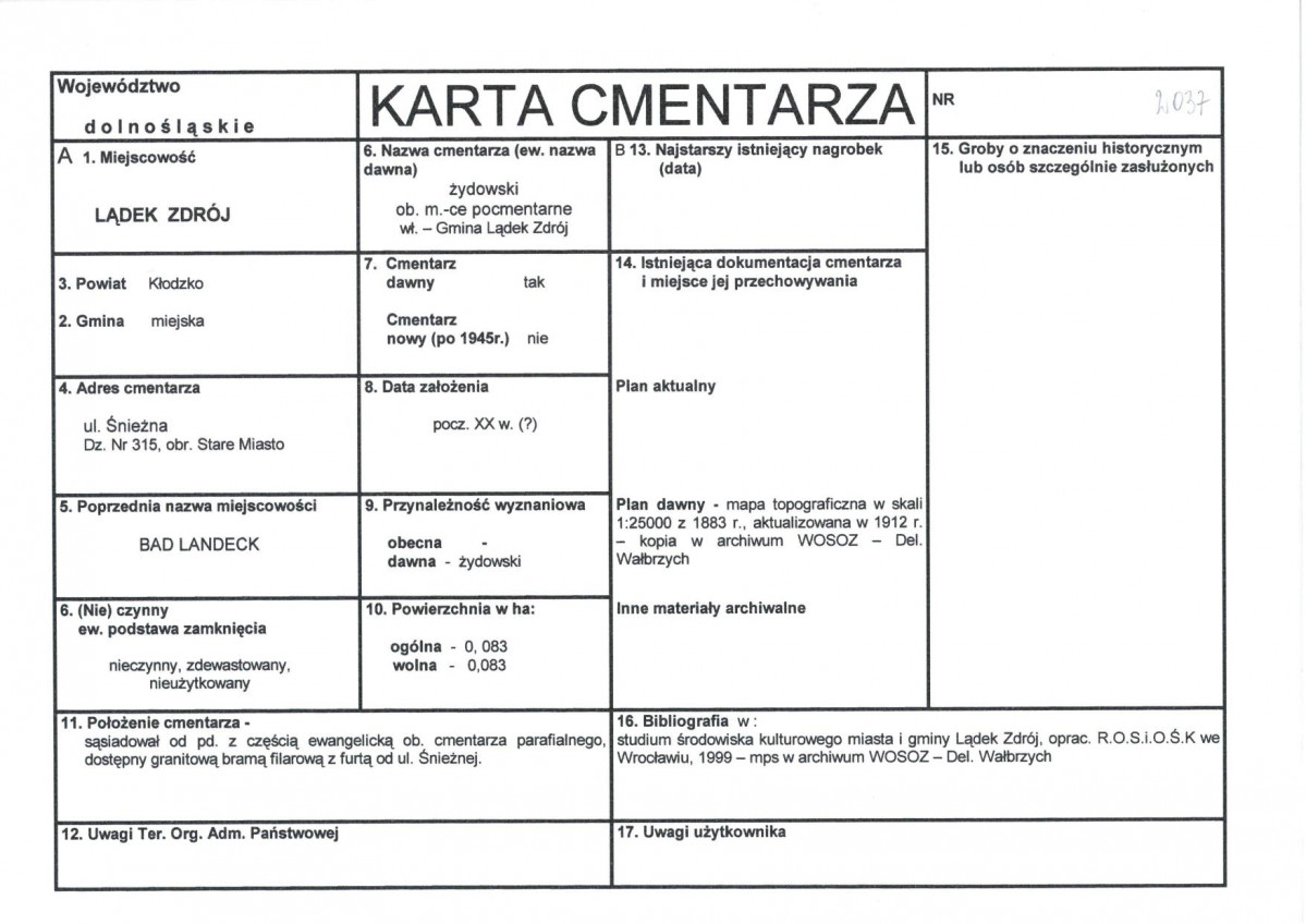 Karta cmentarza, skan nr 1
