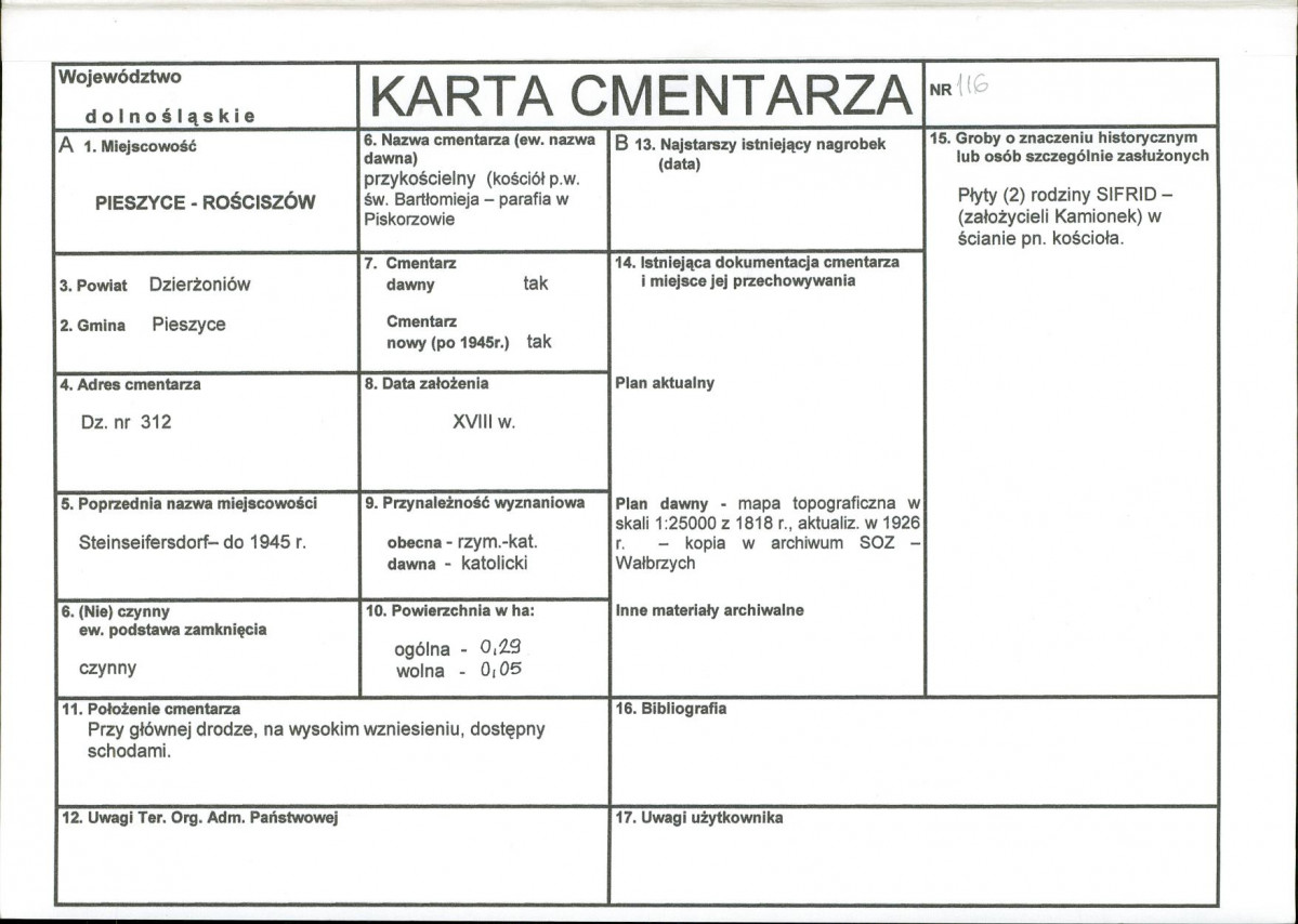 Karta cmentarza, skan nr 1