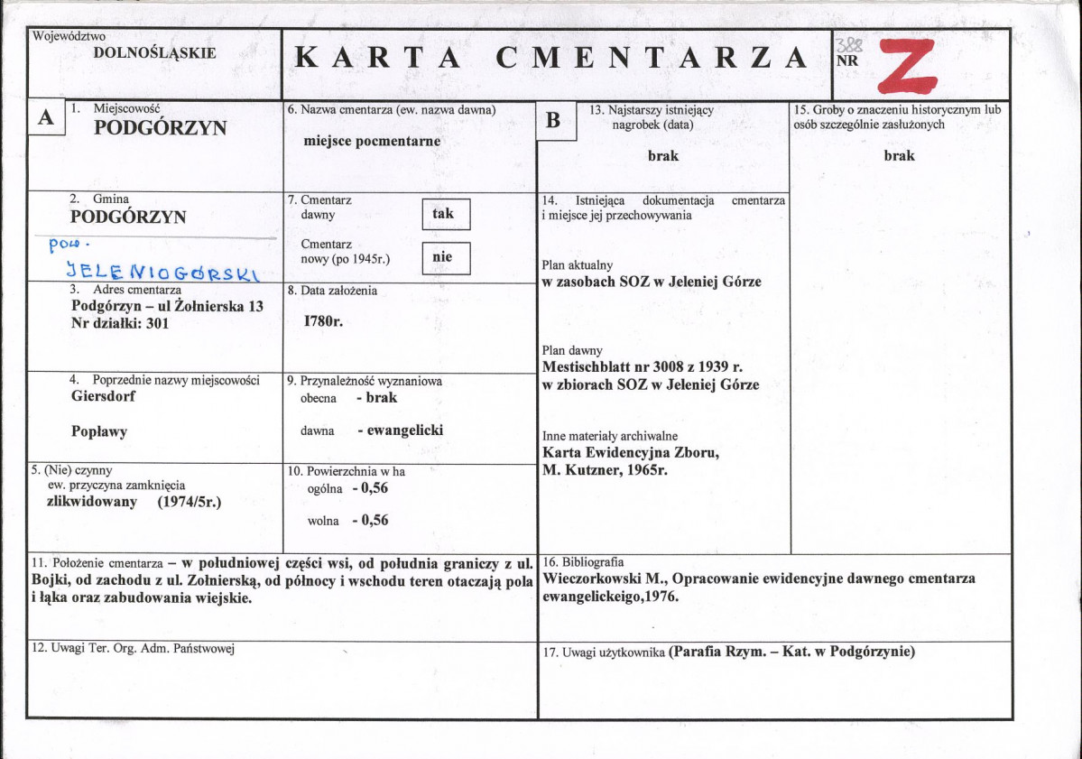 Karta cmentarza, skan nr 1