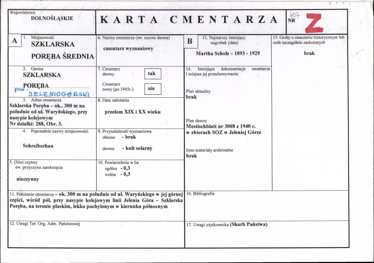 Karta cmentarza, skan nr 1