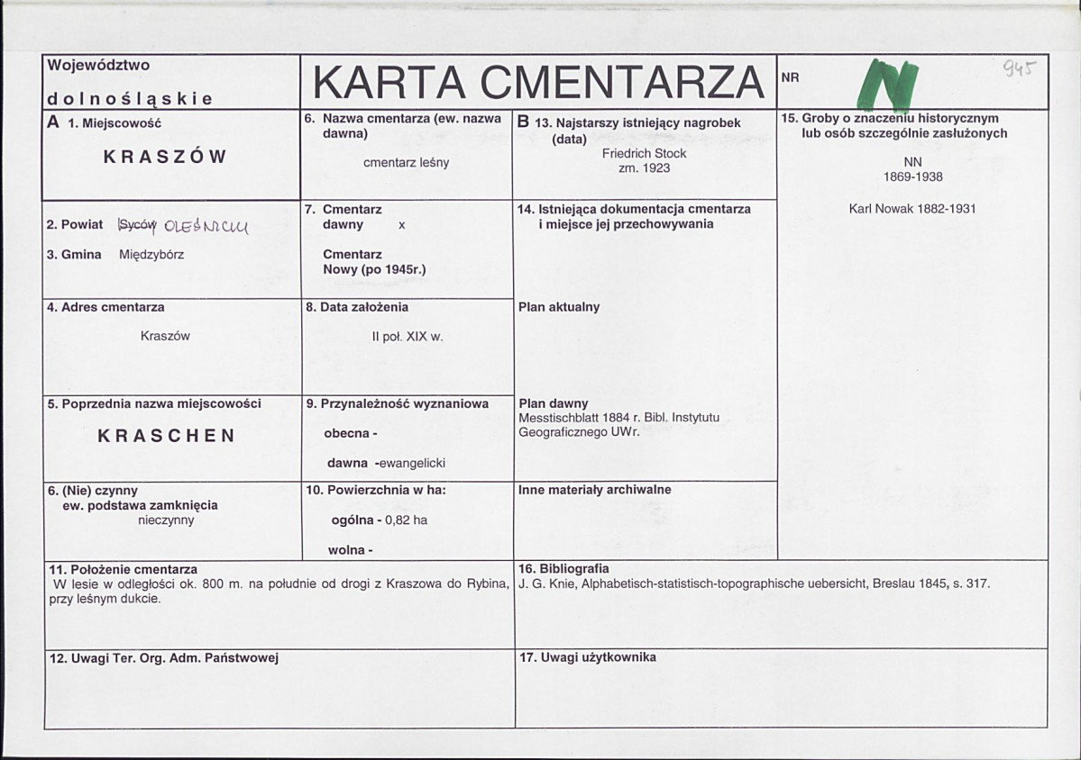 Karta cmentarza, skan nr 1