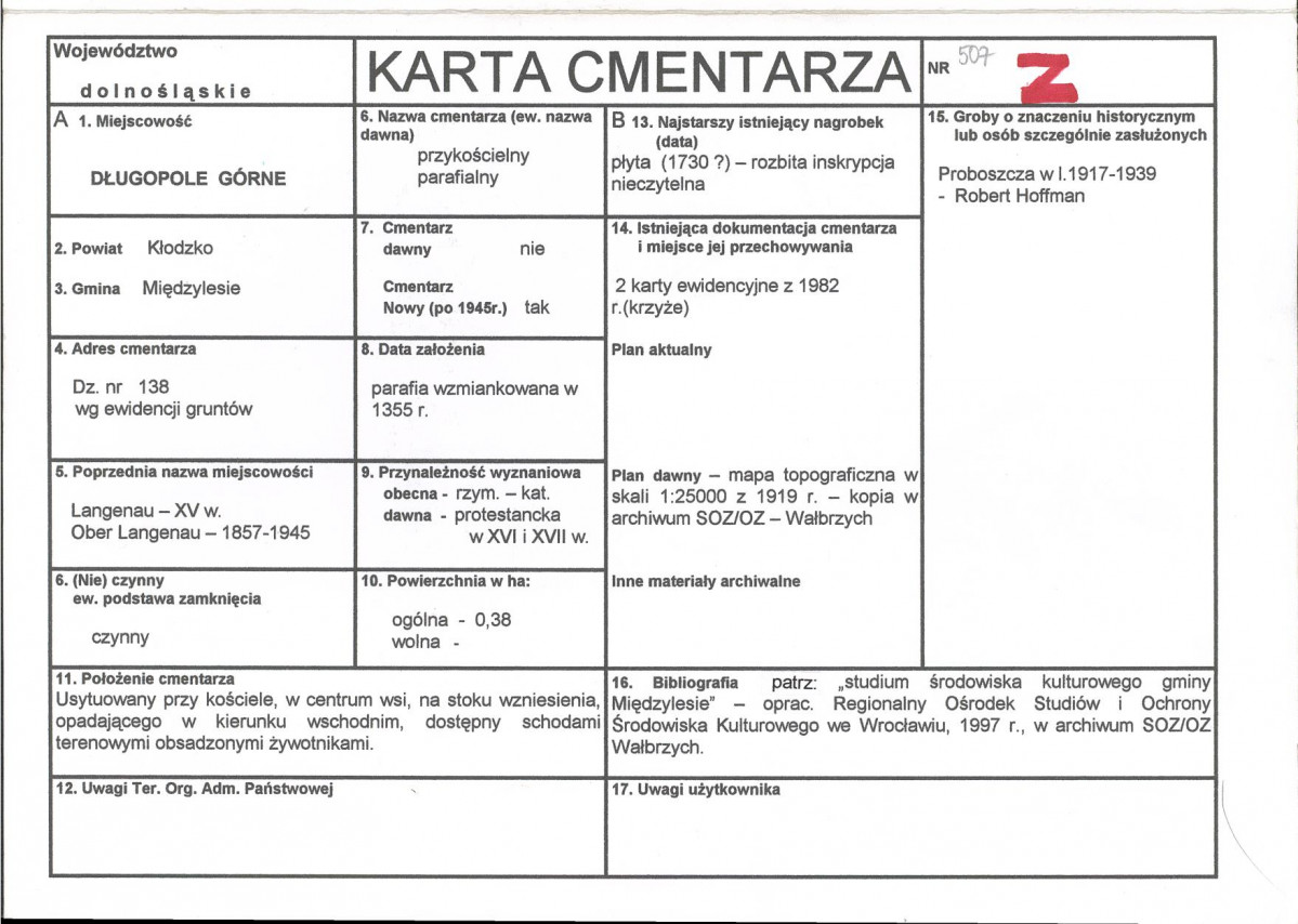 Karta cmentarza, skan nr 1