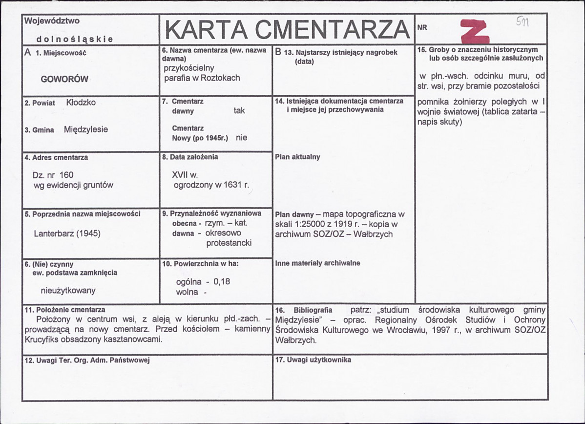 Karta cmentarza, skan nr 1