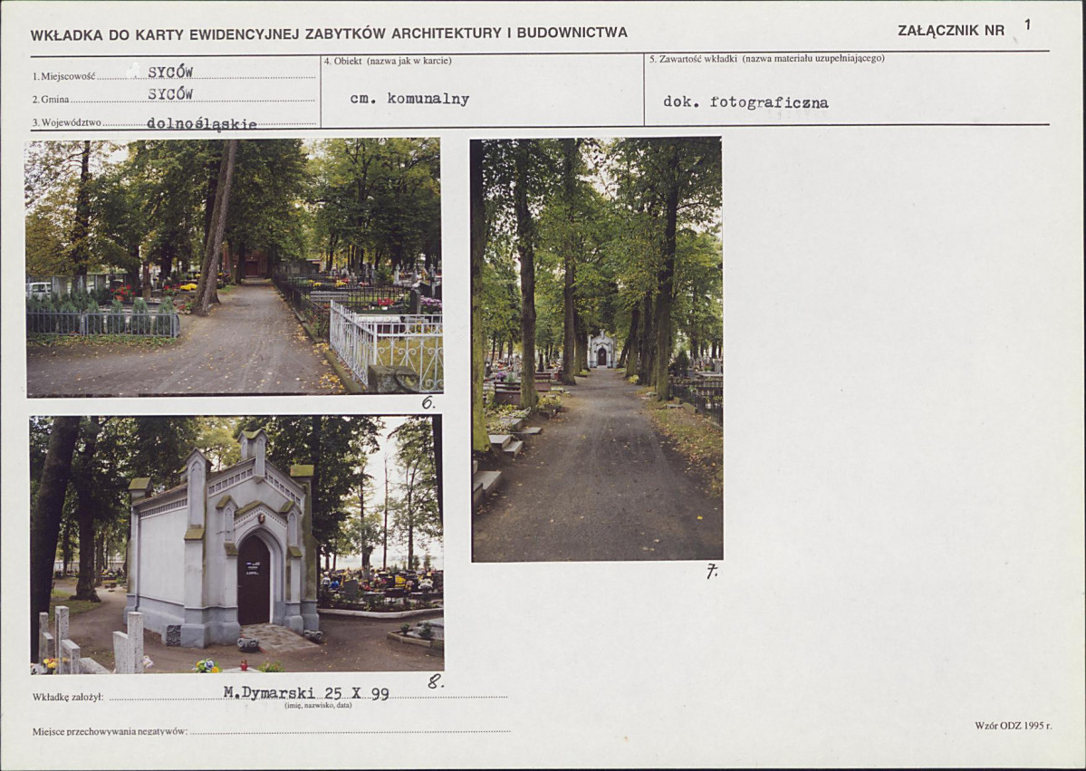 Karta cmentarza, skan nr 6
