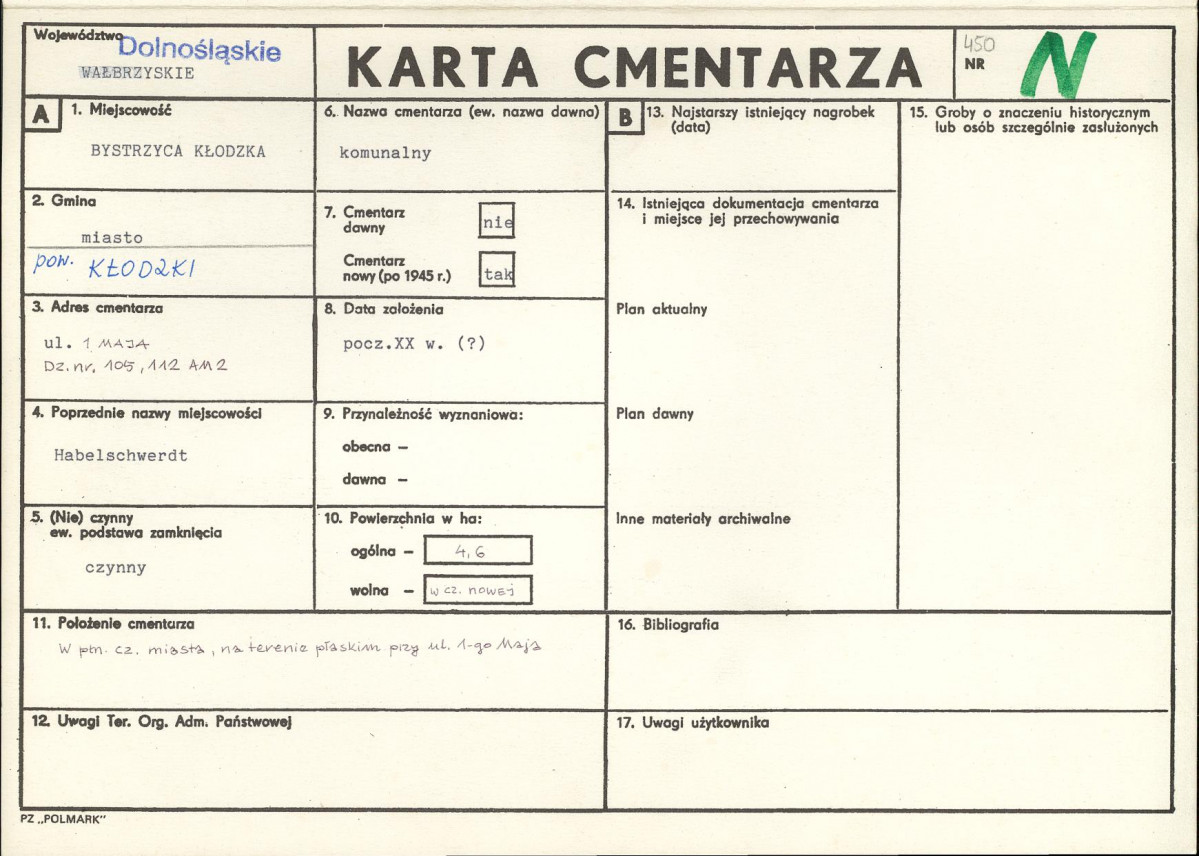 Karta cmentarza, skan nr 1