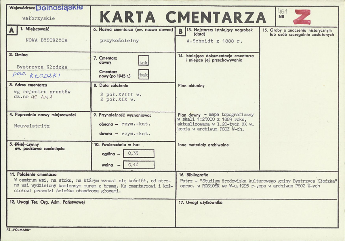 Karta cmentarza, skan nr 1