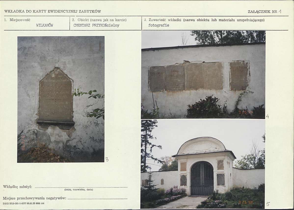 Karta cmentarza, skan nr 5