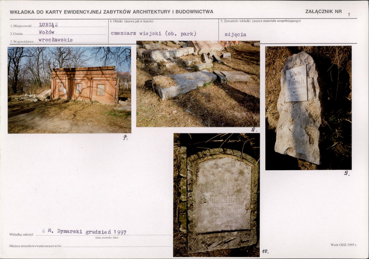 Karta cmentarza, skan nr 6