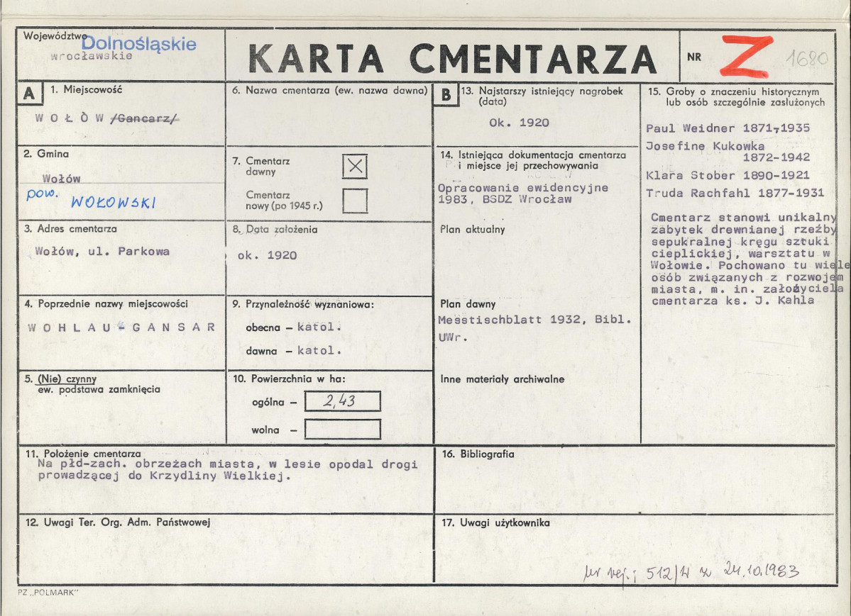 Karta cmentarza, skan nr 1