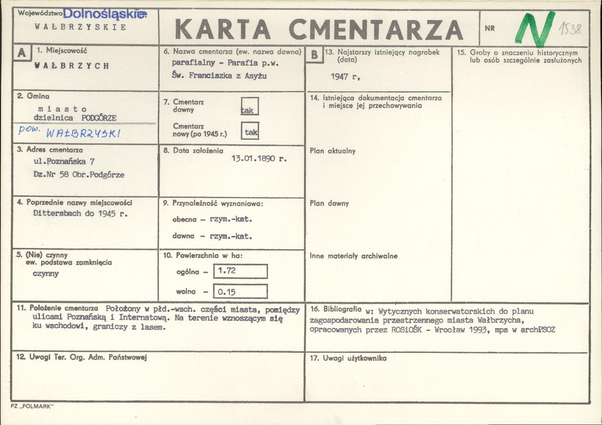 Karta cmentarza, skan nr 1