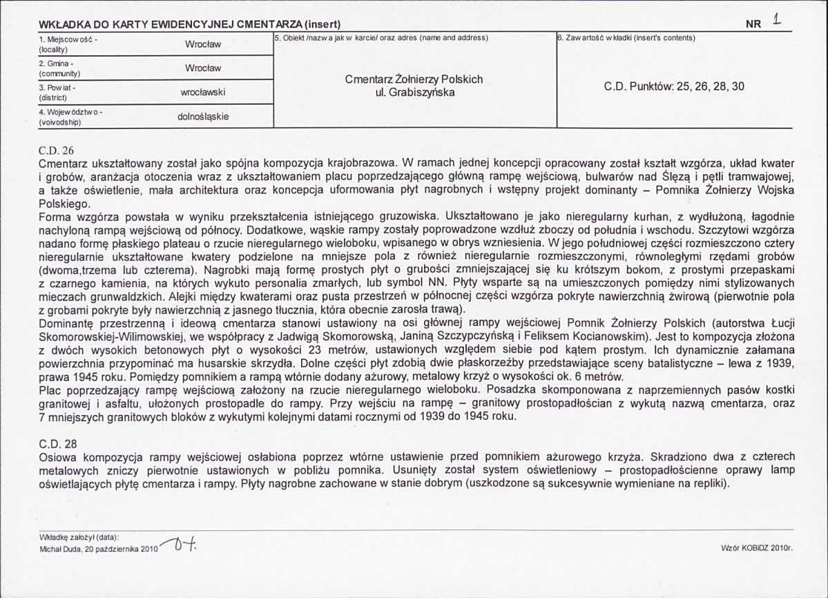 Karta cmentarza, skan nr 5