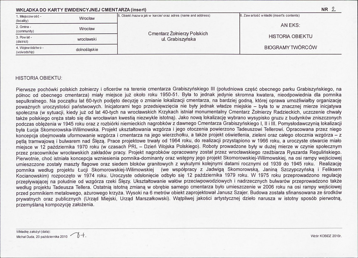 Karta cmentarza, skan nr 7