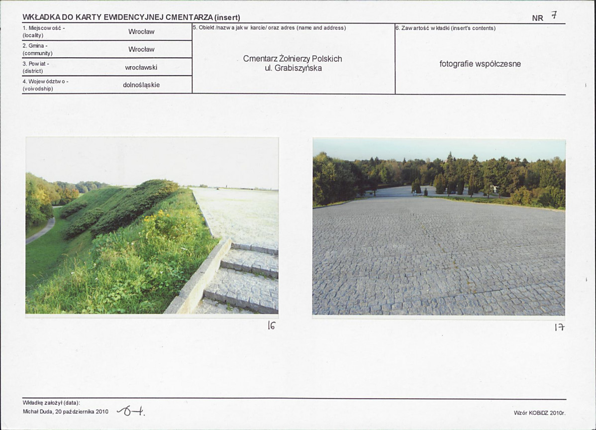 Karta cmentarza, skan nr 17