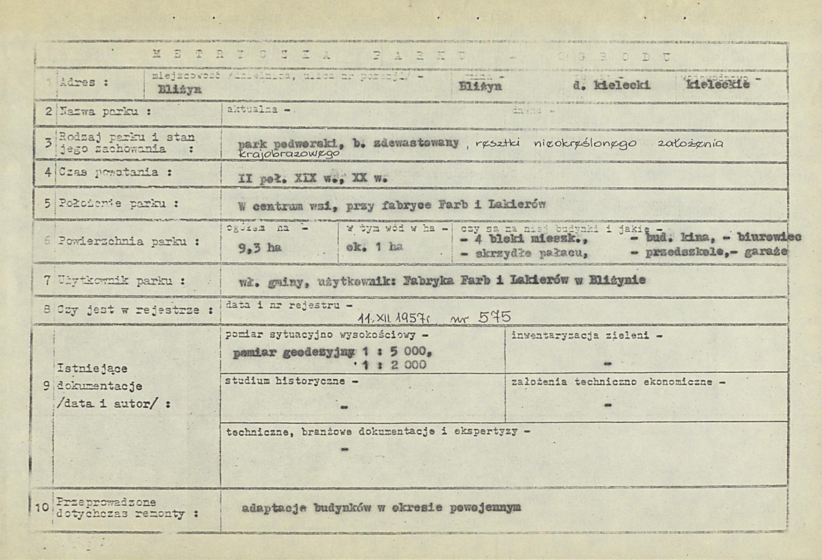 Ewidencja parkowa, skan nr 5