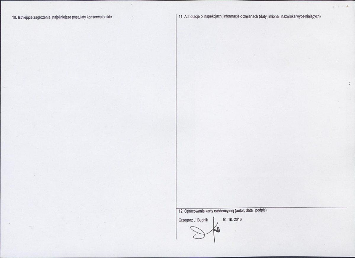 Karta obiektu niewpisanego do rejestru, skan nr 2