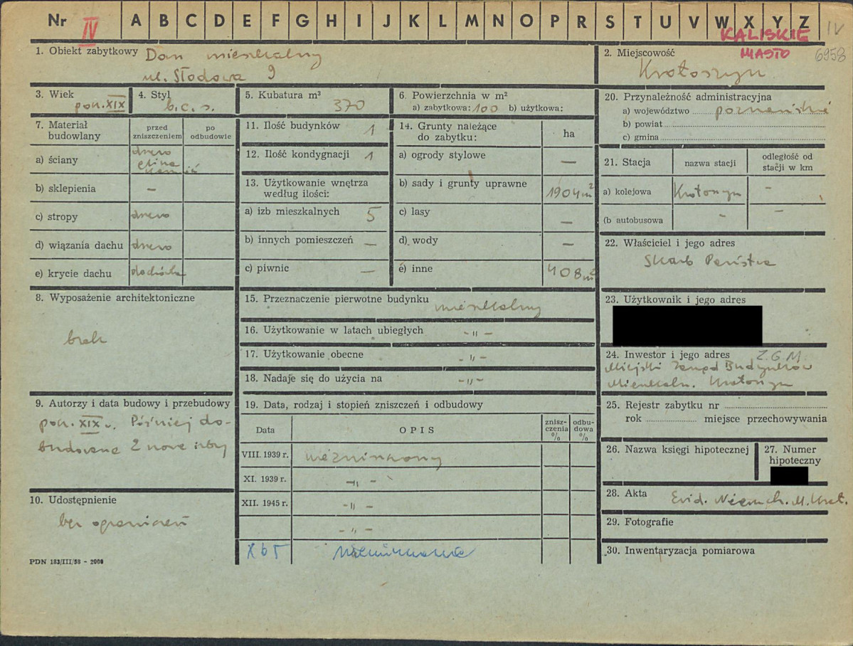KZ - Karta zielona, skan nr 1