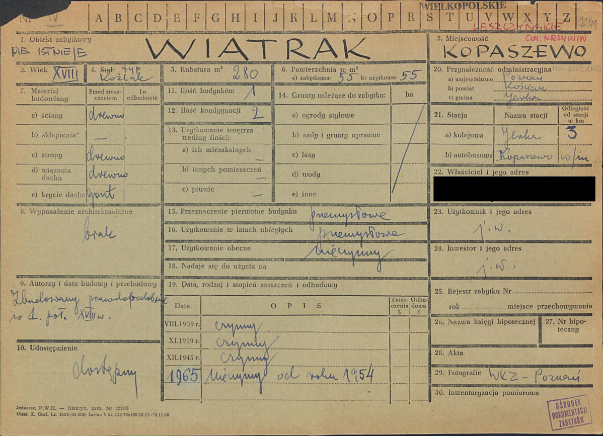 KZ - Karta zielona, skan nr 1