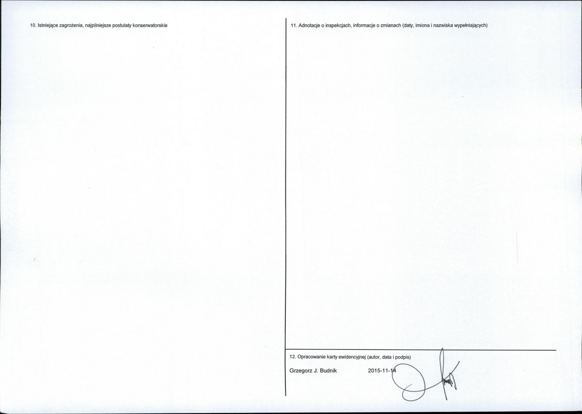 Karta obiektu niewpisanego do rejestru, skan nr 2